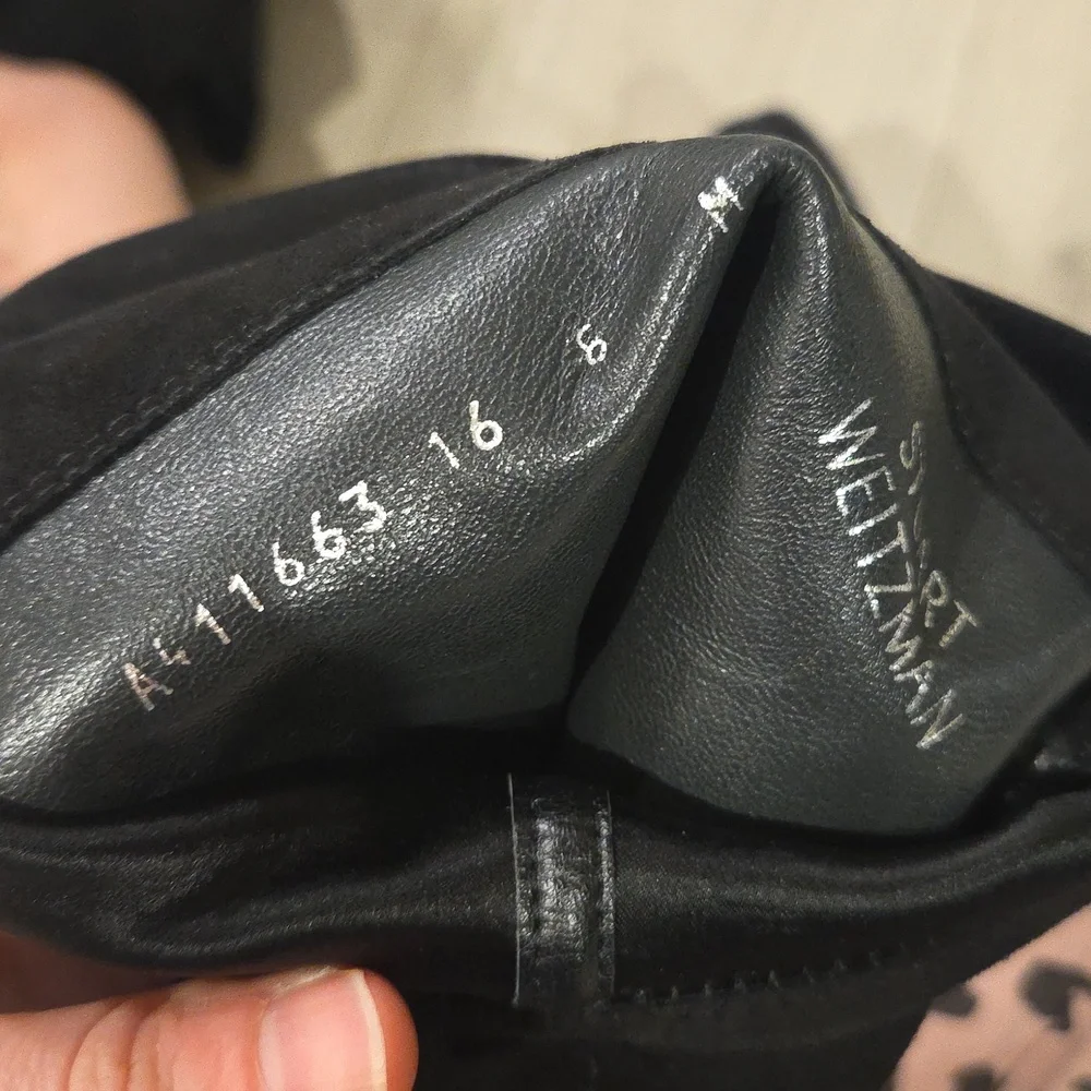 Stuart Weitzman Black Suede Boots